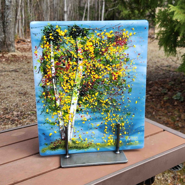 Birch in a Door County Storm