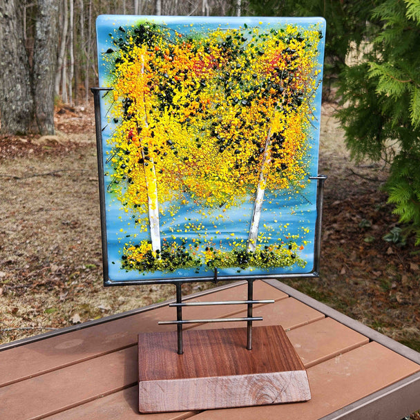 Birch On Storm Blue Day