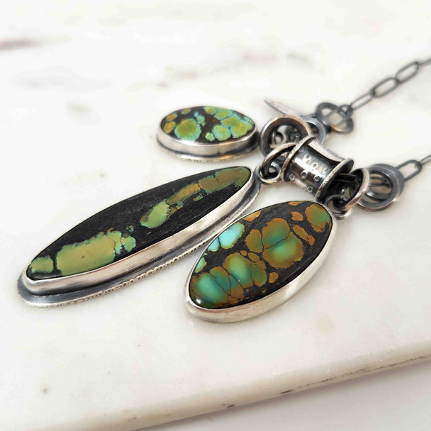 Hubei Turquoise and Bao Can Turquoise Necklace