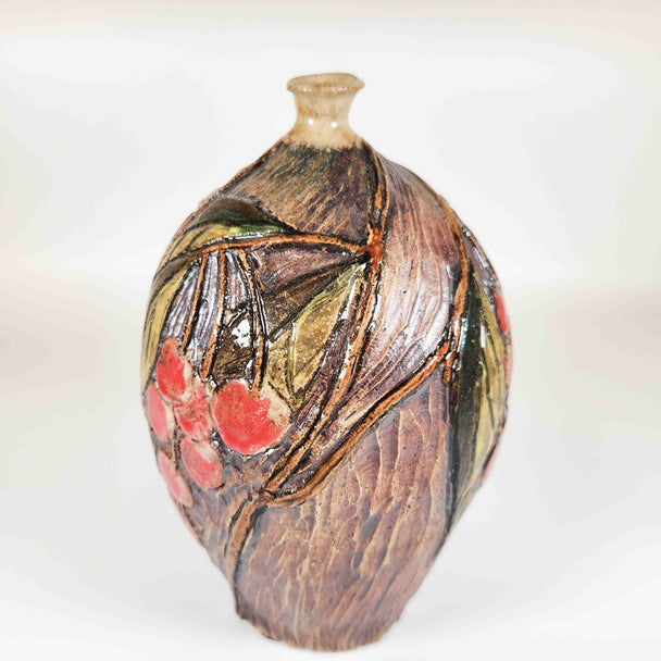 Carved Cherry Bottle