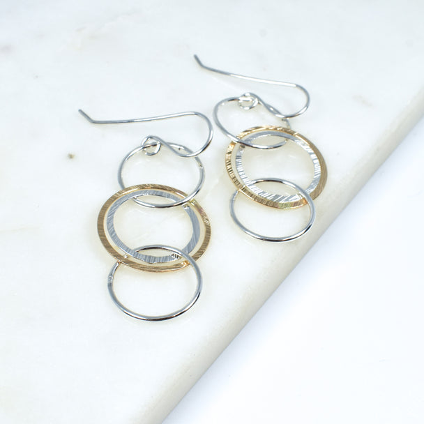 Mixed Metal Earrings