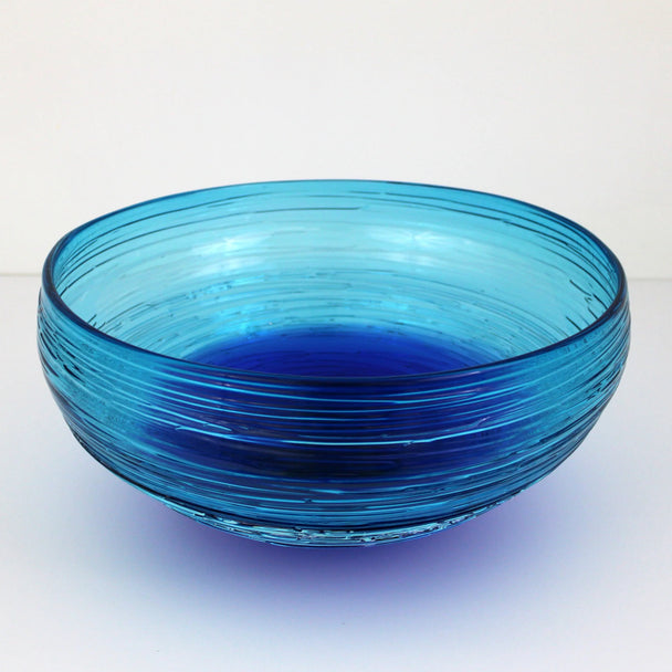 Ocean Blue Textured Bowl
