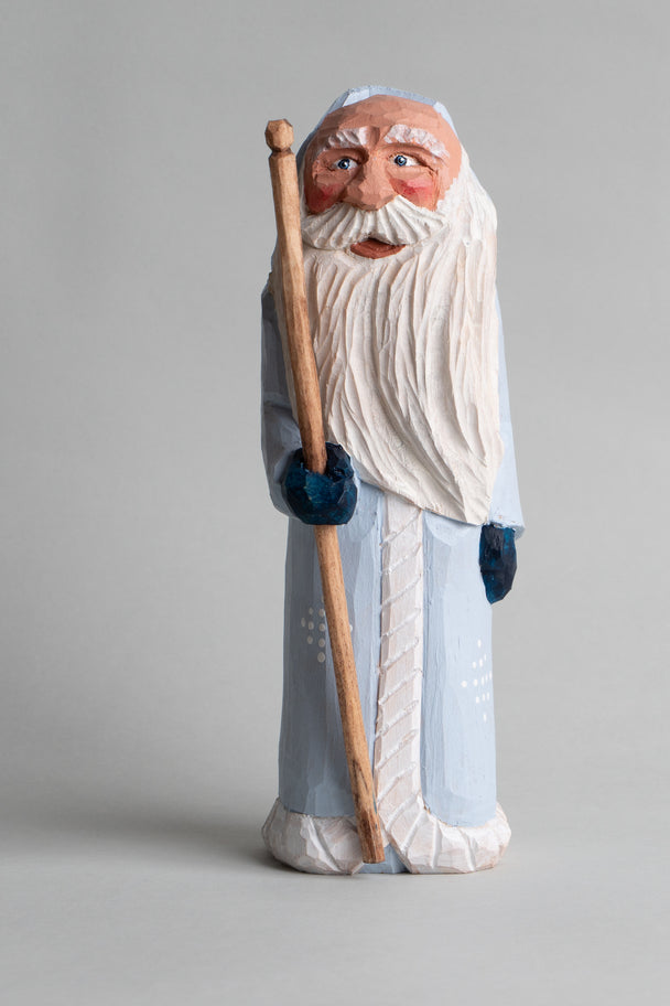 Blue Bald Winter Santa