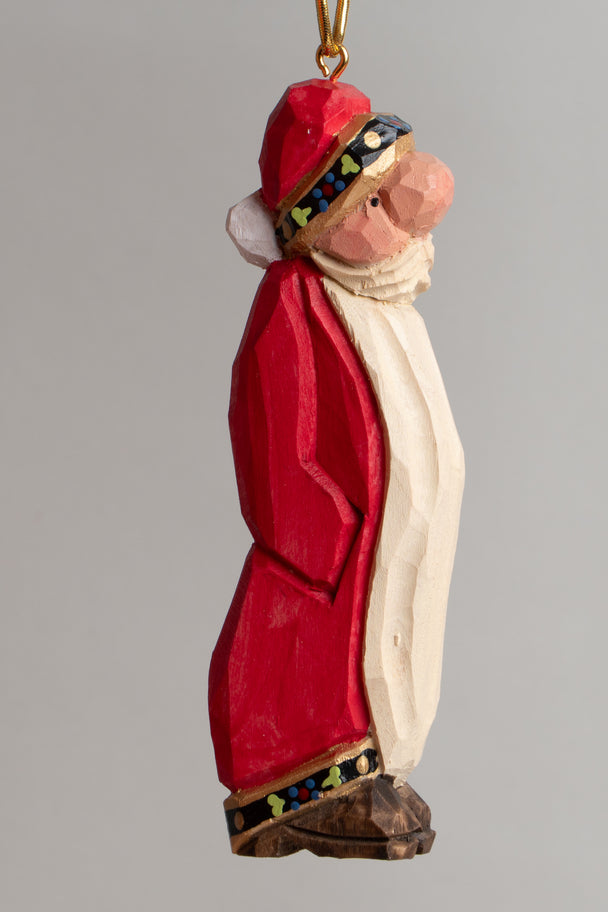 Tall Thin Santa Ornament