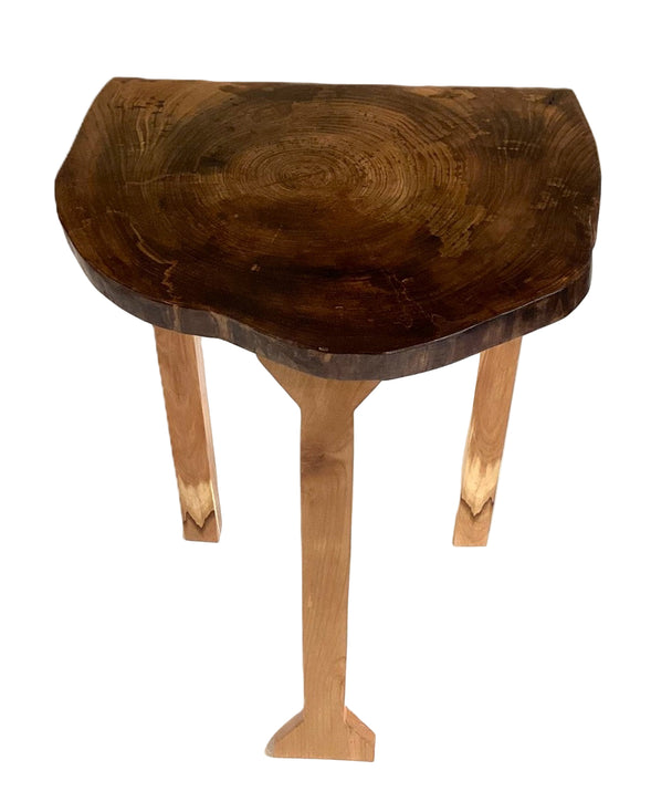 Dark Maple Wall Hugger Table