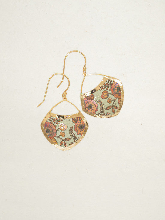 Bright Blossom Earrings Sage Mist