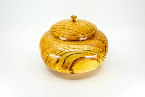 Honey Locust Vessel with Maple Finial