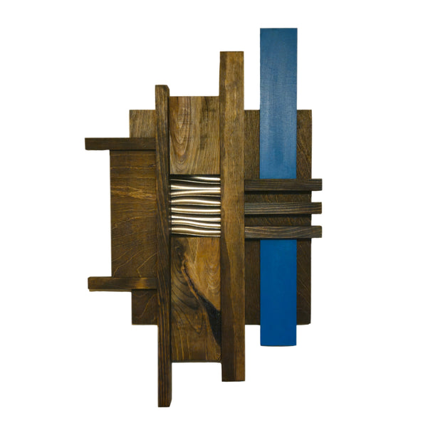 Small Teal Wood Wall Hanging