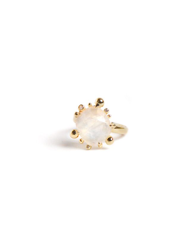 Dew Drop Moonstone Ring