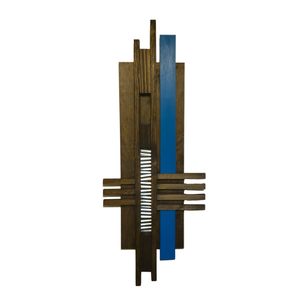 Medium Teal Wood Wall Hanging