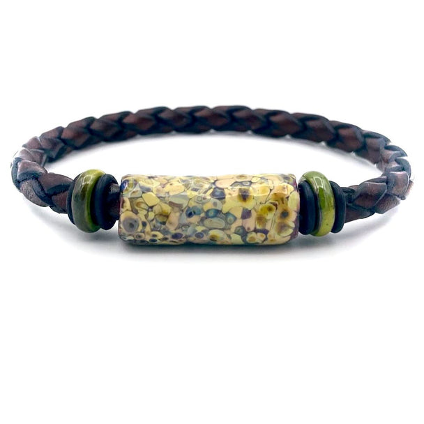 Green Accented Lichen Bracelet