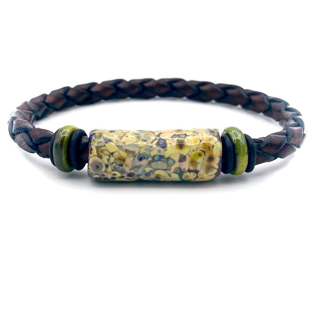 Green Accented Lichen Bracelet