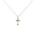 Dainty Color Cross Necklace Multicolor