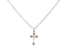 Dainty Color Cross Necklace Silver