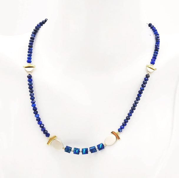 Lapis and Blue Opal Necklace