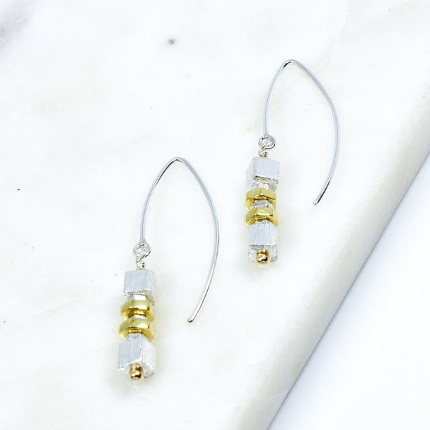 Silver and Gold Earrings