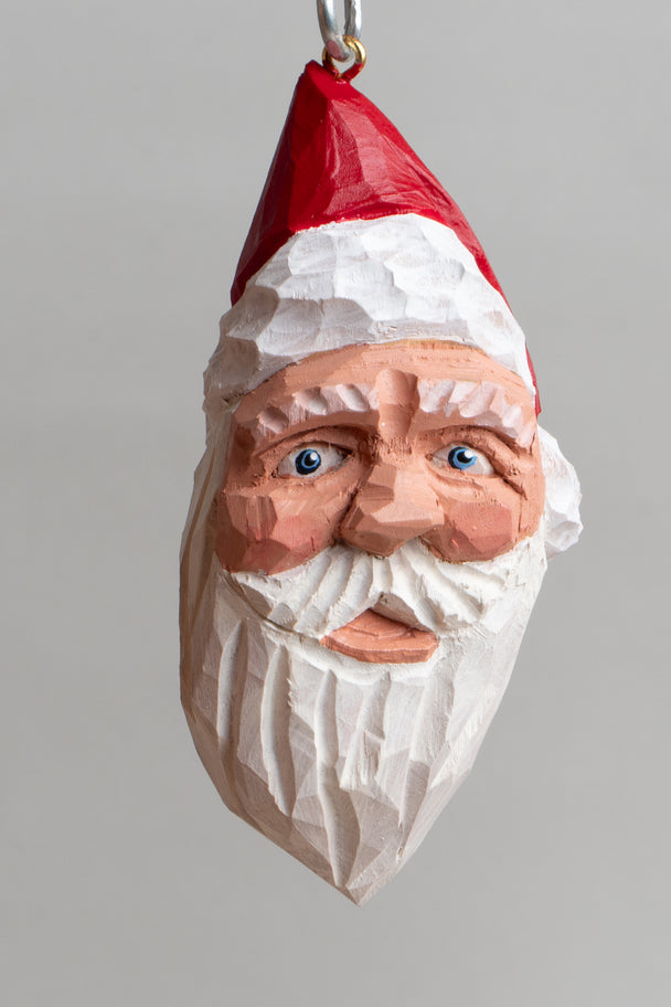 Santa Head With Hat Ornament