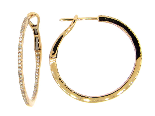 Diamond Hoop Earrings