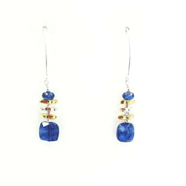 Silver Kyanite Earrings