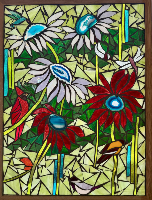 Agate Garden Mosaic Window
