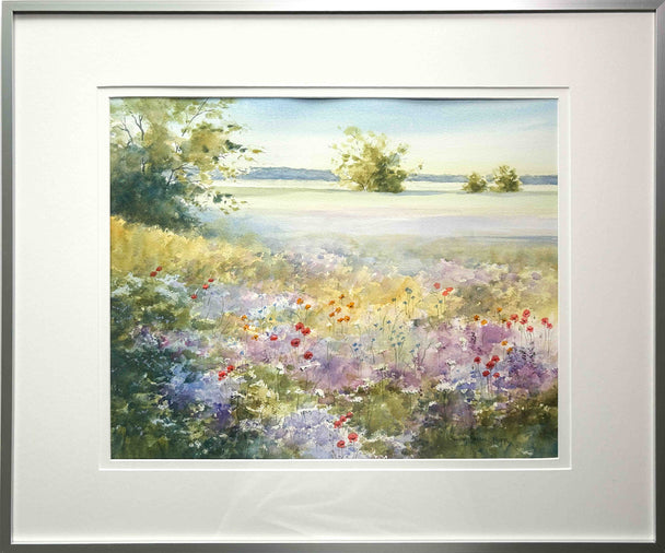 August Meadow with Poppies