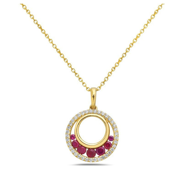 Ruby and Diamond Necklace