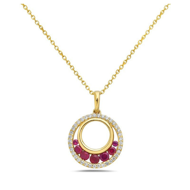Ruby and Diamond Necklace