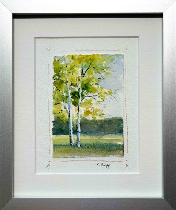 Birches Framed Card #2