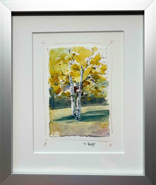 Birches Framed Card #3