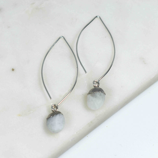 Sterling Silver Moonstone Earrings