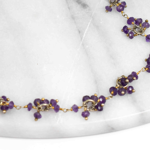 Amethyst Cluster Necklace