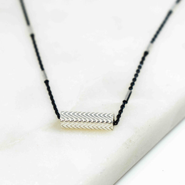 Oxidized Sterling Silver Necklace