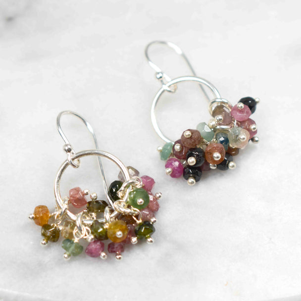 Watermelon Tourmaline Earrings