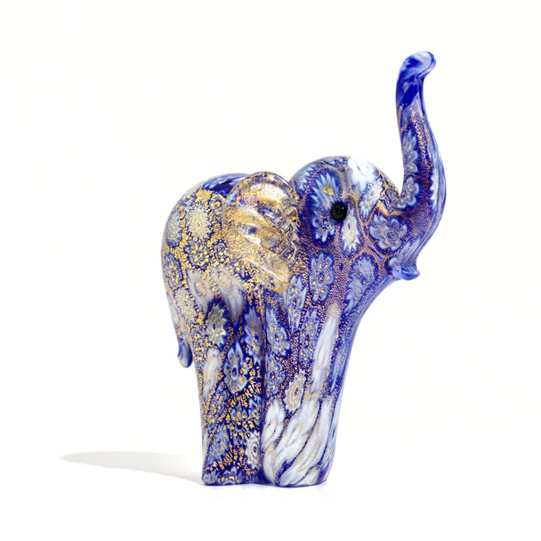 Murano Glass Millefiori Elephant Figurine