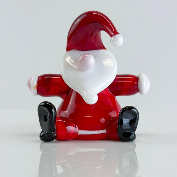 Large Sitting Murano Glass Santa
