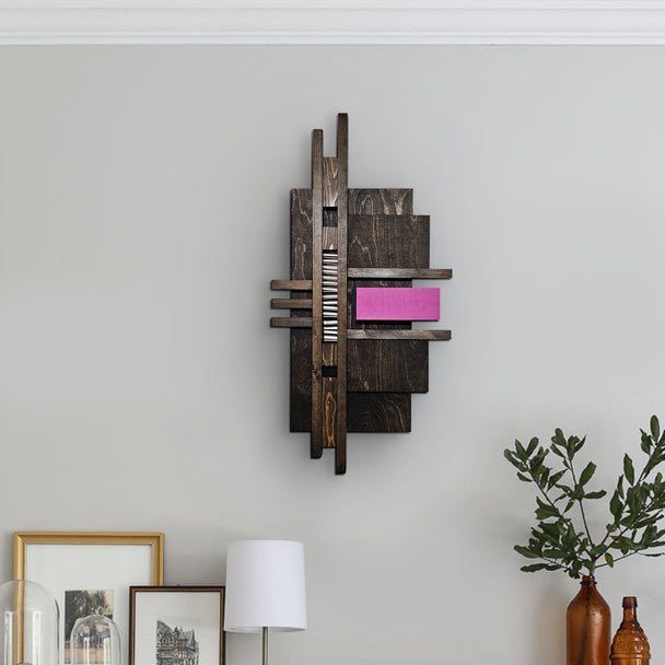 Small Pink Wood Wall Hanging
