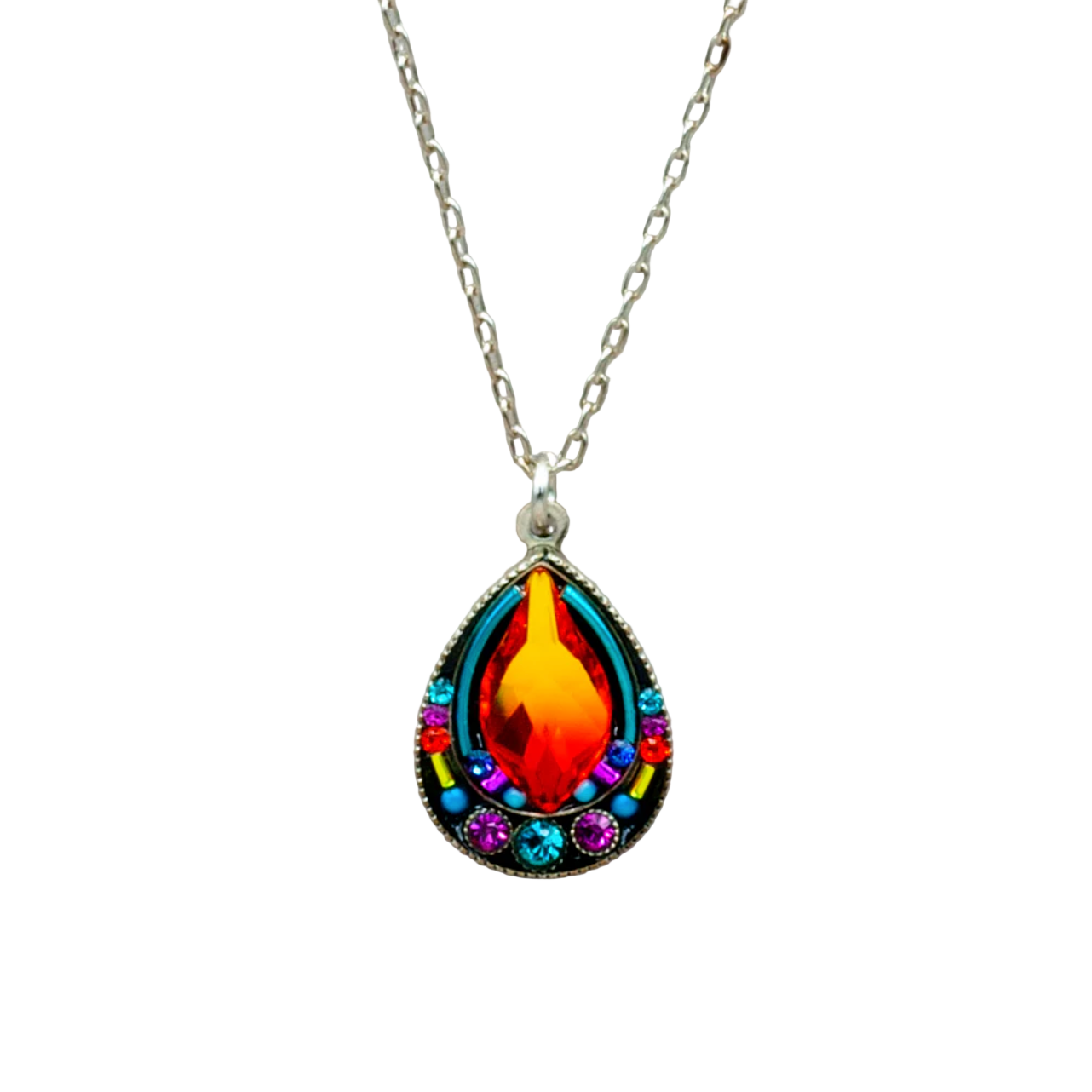 Contessa Wide Drop Pendant Necklace – Plum Bottom Gallery Contessa Wide Drop Pendant Necklace – Plum Bottom Gallery