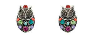 Stud Owl Post Earrings