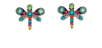 Stud Mini Dragonfly Post Earrings