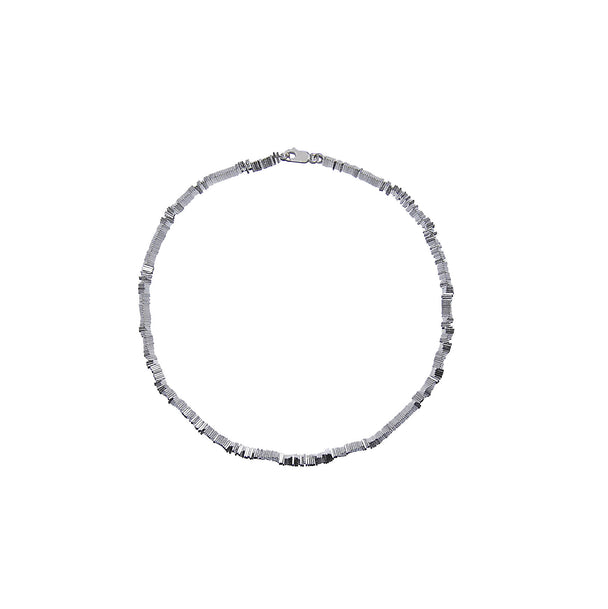 Triangular Silver Cairn Necklace