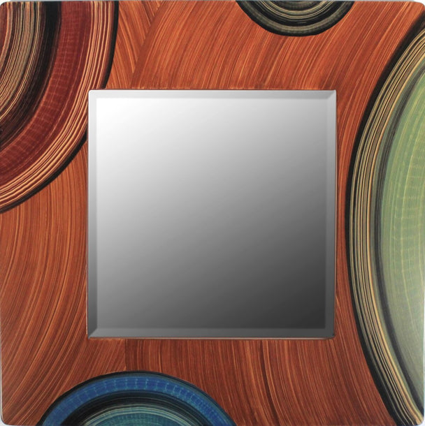 Color Pods on Cherry Square Mirror
