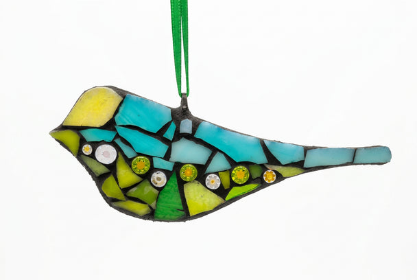 Garden Bird Mosaic Ornament