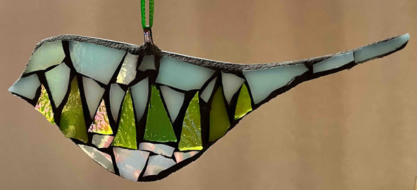 Green Tree Bird Ornament