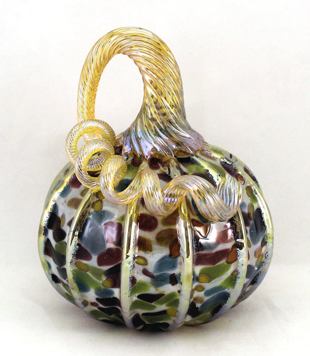 Small Opaline Mosaic Pumpkin