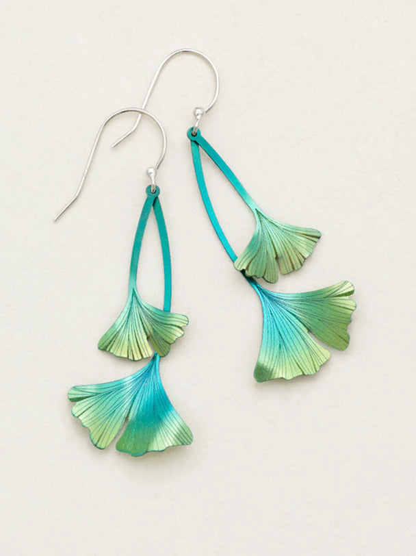Ginkgo Drop Earrings
