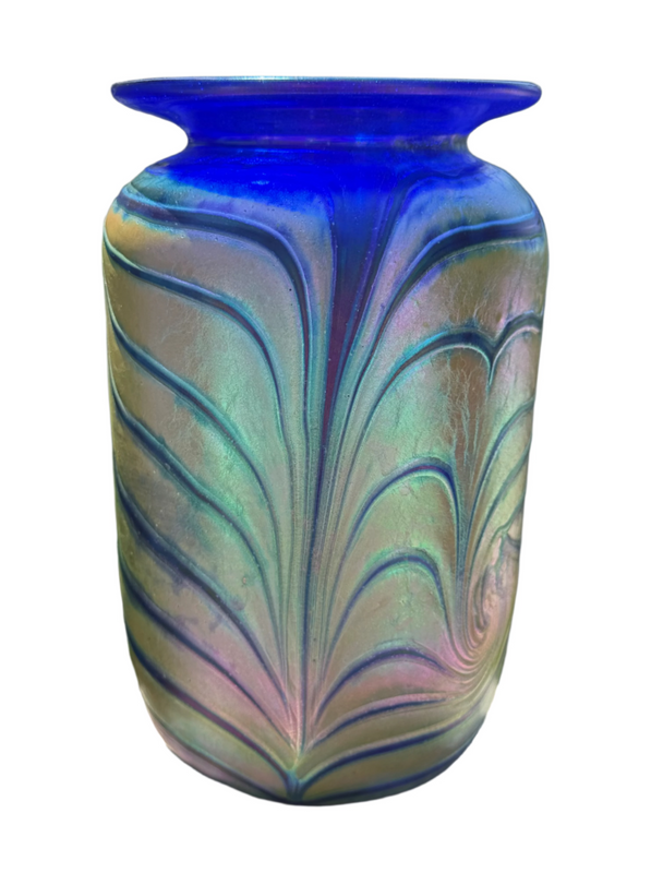 Small Cobra Cobalt Vases