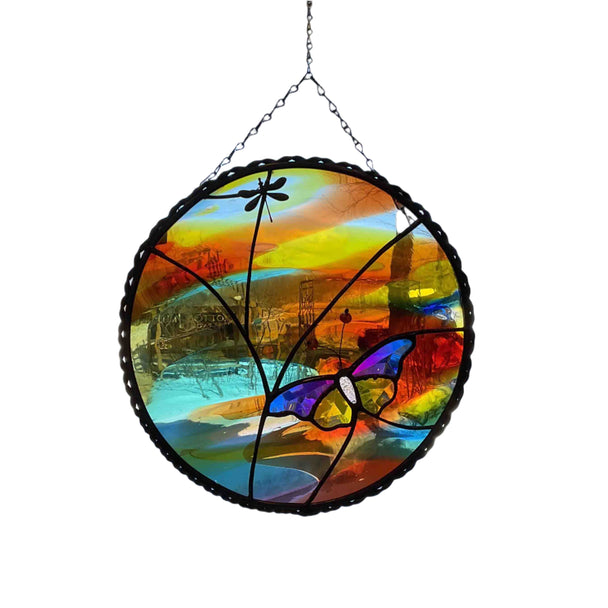 Round Dichroic Butterfly