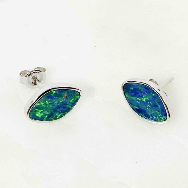 Marquise Opal Stud Earrings