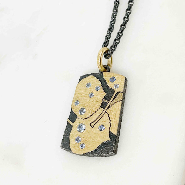 "Blue Sky Reflecting Rain Drops After The Storm Passed" Pendant Necklace