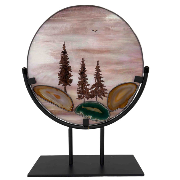 Round Standing Tree Panel
